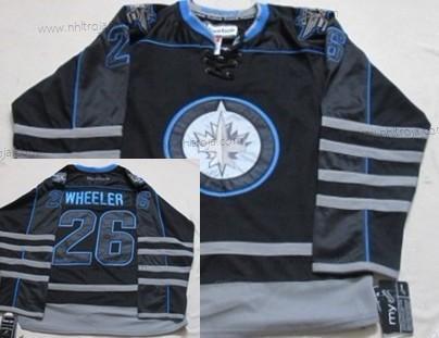 Herrar Winnipeg Jets #26 Blake Wheeler Svart Ice Tröjor