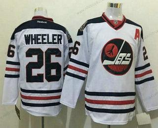 Herrar Winnipeg Jets #26 Blake Wheeler Vit 2017 Vinter Klassisk Stitched NHL Reebok Hockey Tröjor