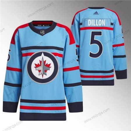 Herrar Winnipeg Jets #5 Brenden Dillon Blå Jubileum Primegreen Stitched Tröjor