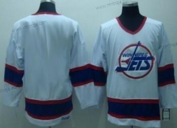 Herrar Winnipeg Jets Skräddarsydda Vit CCM Tröjor