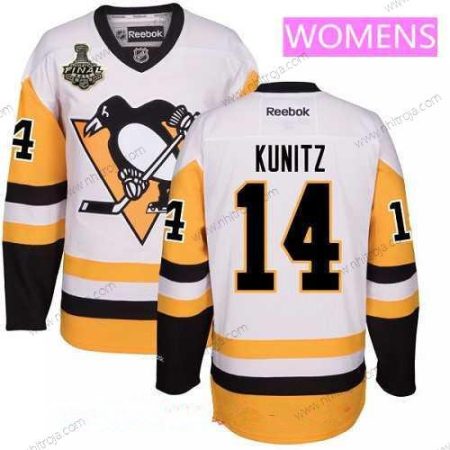 Herrar WoPittsburgh Penguins #14 Chris Kunitz Vit Tredje tröjan 2017 Stanley Cup Finals Patch Stitched NHL Reebok Hockey Tröjor