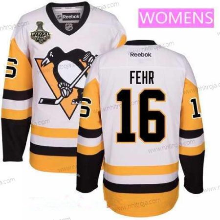 Herrar WoPittsburgh Penguins #16 Eric Fehr Vit Tredje tröjan 2017 Stanley Cup Finals Patch Stitched NHL Reebok Hockey Tröjor