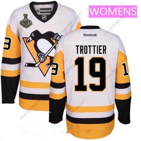 Herrar WoPittsburgh Penguins #19 Bryan Trottier Vit Tredje tröjan 2017 Stanley Cup Finals Patch Stitched NHL Reebok Hockey Tröjor