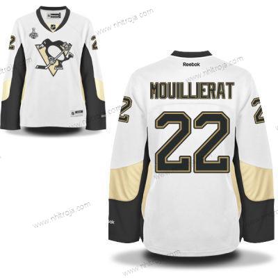 Herrar WoPittsburgh Penguins #22 Kael Mouillierat Vit Road 2017 Stanley Cup NHL Finals Patch Tröjor