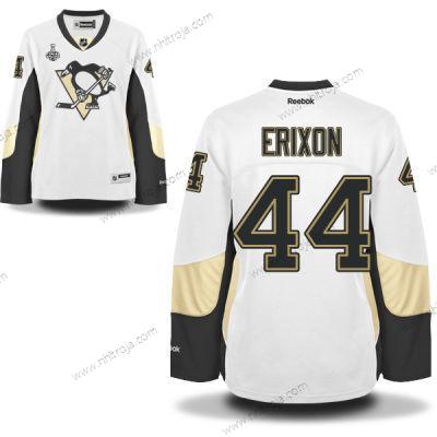 Herrar WoPittsburgh Penguins #44 Tim Erixon Vit Road 2017 Stanley Cup NHL Finals Patch Tröjor