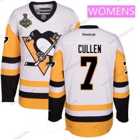 Herrar WoPittsburgh Penguins #7 Matt Cullen Vit Tredje tröjan 2017 Stanley Cup Finals Patch Stitched NHL Reebok Hockey Tröjor