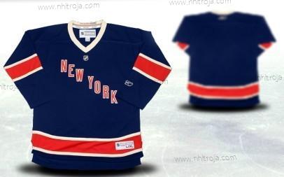 New York Rangers Skräddarsydda Marin Blå Tröjor