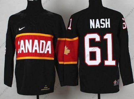 Nike Barn 2014 Olympics Kanada #61 Rick Nash Svart Tröjor