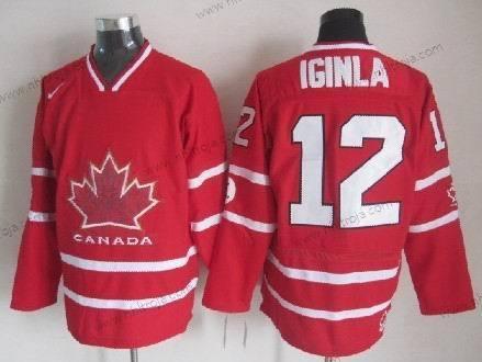 Nike Herrar 2010 Olympics Kanada #12 Jarome Iginla Röd Tröjor