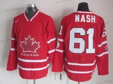 Nike Herrar 2010 Olympics Kanada #61 Rick Nash Röd Tröjor