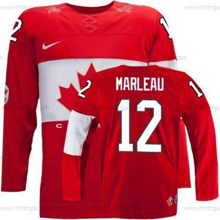 Nike Herrar 2014 Olympics Kanada #12 Patrick Marleau Röd Tröjor