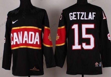 Nike Herrar 2014 Olympics Kanada #15 Ryan Getzlaf Svart Tröjor