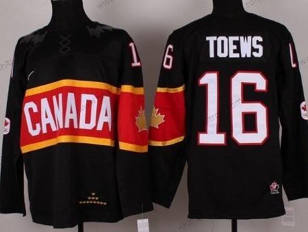 Nike Herrar 2014 Olympics Kanada #16 Jonathan Toews Svart Tröjor