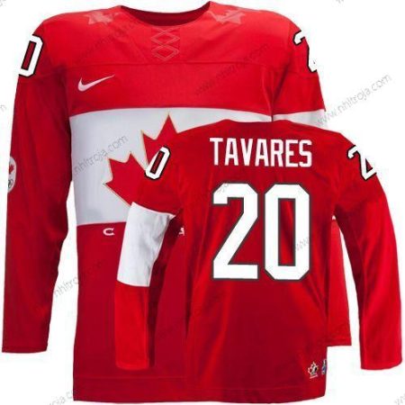 Nike Herrar 2014 Olympics Kanada #20 John Tavares Röd Tröjor