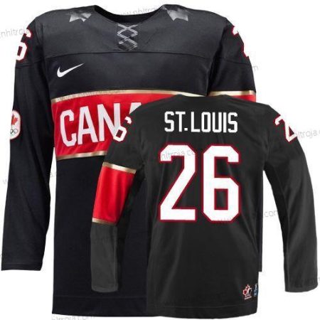 Nike Herrar 2014 Olympics Kanada #26 Martin St. Louis Svart Tröjor