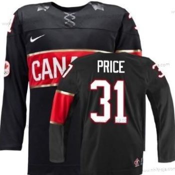 Nike Herrar 2014 Olympics Kanada #31 Carey Price Svart Tröjor