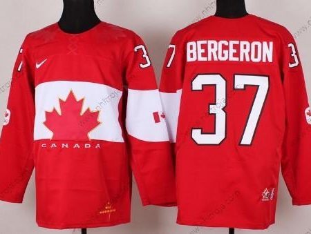 Nike Herrar 2014 Olympics Kanada #37 Patrice Bergeron Röd Tröjor