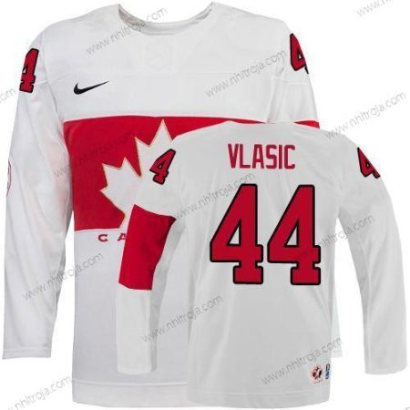 Nike Herrar 2014 Olympics Kanada #44 Marc-Edouard Vlasic Vit Tröjor