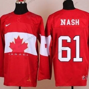 Nike Herrar 2014 Olympics Kanada #61 Rick Nash Röd Tröjor