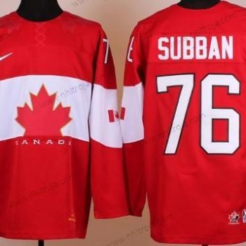 Nike Herrar 2014 Olympics Kanada #76 P.K. Subban Röd Tröjor