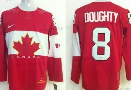 Nike Herrar 2014 Olympics Kanada #8 Drew Doughty Röd Tröjor