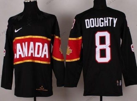 Nike Herrar 2014 Olympics Kanada #8 Drew Doughty Svart Tröjor