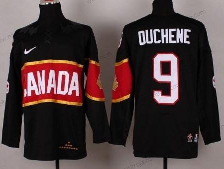 Nike Herrar 2014 Olympics Kanada #9 Matt Duchene Svart Tröjor