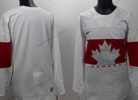 Nike Herrar 2014 Olympics Kanada Blank Vit Tröjor