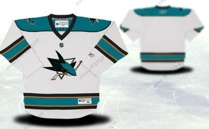 San Jose Sharks Skräddarsydda Vit Tröjor