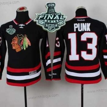 Ungdomen Chicago Blackhawks #13 Cm Punk 2015 Stanley Cup 2014 Stadium Series Svart Tröjor