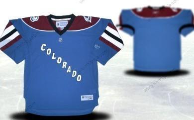 Ungdomen Colorado Avalanche Skräddarsydda Blå Tredje tröjan Tröjor