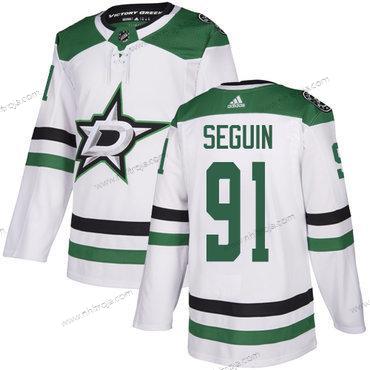 Ungdomen Dallas Stars #91 Tyler Seguin Vit Road Autentisk Stitched Hockey Tröjor