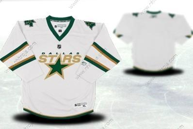 Ungdomen Dallas Stars Skräddarsydda Vit Tredje tröjan Tröjor