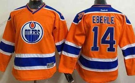 Ungdomen Edmonton Oilers #14 Jordan Eberle 2015 Orange Tröjor