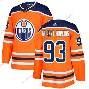 Ungdomen Edmonton Oilers #93 Ryan Nugent-Hopkins Orange Autentisk Stitched NHL Hemma Tröjor