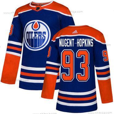 Ungdomen Edmonton Oilers #93 Ryan Nugent-Hopkins Royal Blå NHL Alternativ Tröjor