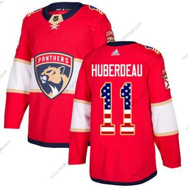 Ungdomen Florida Panthers #11 Jonathan Huberdeau Röd Autentisk USA Flag Stitched NHL Hemma Tröjor