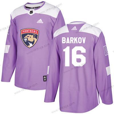 Ungdomen Florida Panthers #16 Aleksander Barkov Lila Autentisk Bekämpar cancer Stitched NHL Tröjor