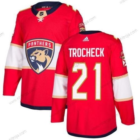 Ungdomen Florida Panthers #21 Vincent Trocheck Röd Autentisk Stitched NHL Hemma Tröjor