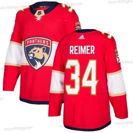 Ungdomen Florida Panthers #34 James Reimer Röd Autentisk Stitched NHL Hemma Tröjor