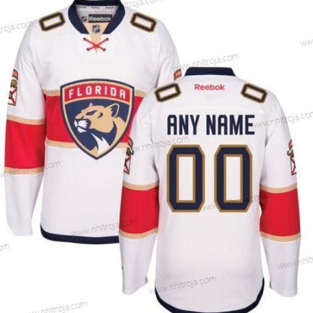 Ungdomen Florida Panthers Skräddarsydda Reebok Vit Premier Borta Tröjor