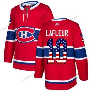 Ungdomen Montreal Canadiens #10 Guy Lafleur Röd Autentisk USA Flag Stitched NHL Hemma Tröjor