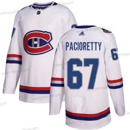 Ungdomen Montreal Canadiens #67 Max Pacioretty Vit Autentisk 2017 100 Klassisk Stitched NHL Tröjor