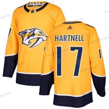 Ungdomen Nashville Predators #17 Scott Hartnell Gul Autentisk Stitched NHL Hemma Tröjor