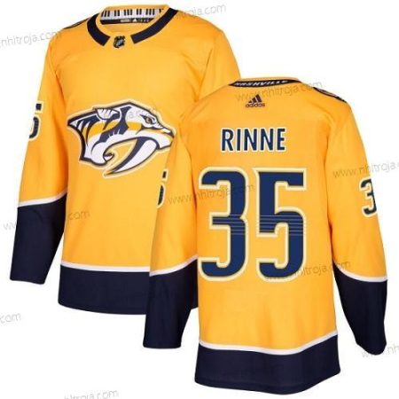 Ungdomen Nashville Predators #35 Pekka Rinne Gul Autentisk Stitched NHL Hemma Tröjor