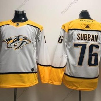 Ungdomen Nashville Predators #76 P.K Subban Vit Road Autentisk Stitched NHL Tröjor