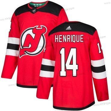 Ungdomen New Jersey Devils #14 Adam Henrique Röd Autentisk Stitched NHL Hemma Tröjor