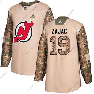 Ungdomen New Jersey Devils #19 Travis Zajac Camo Autentisk 2017 Veterans Day Stitched NHL Tröjor