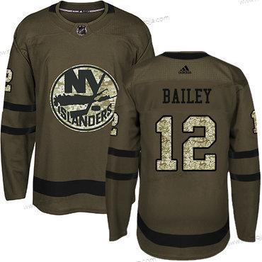 Ungdomen New York Islanders #12 Josh Bailey Grön Salute to Service Stitched NHL Tröjor