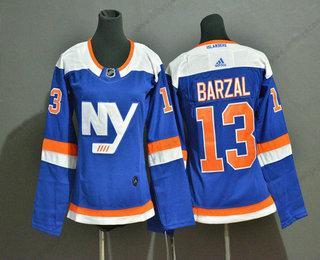 Ungdomen New York Islanders #13 Mathew Barzal New Blå 2019 Hockey Stitched NHL Hemma Tröjor